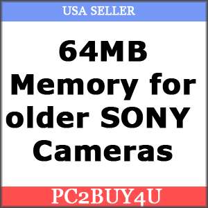 64MB Memory Stick for Sony Cybershot DSC P50 DSC P51  