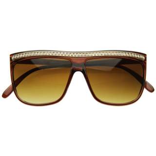   Inspired Flat Top Glasses Rhinestone Wayfarer Sunglasses 8431  