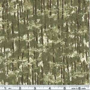  45 Wide Modascape Forest Summer Green Fabric By The Yard 