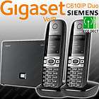 Siemens Gigaset C610IP Duo VoIP Cordless DECT Phone C610 IP 2 Handsets 