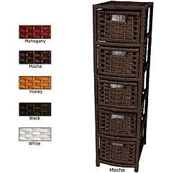 Natural Fiber 5 drawer Occasional Chest (China)  