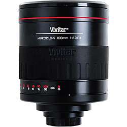 Vivitar 800mm f/8 Manual Mirror Lens for Sony  