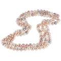 Multi colored Pink Freshwater Pearl 72 inch Endless Necklace (9 10 mm 