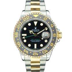 Pre owned Rolex Mens GMT Master II Ceramic Bezel Two tone Watch 