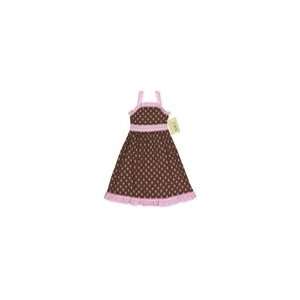  Pink and Brown Polka Dot Baby Dress by JoJo Designs Baby
