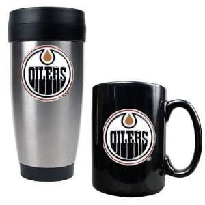  Edmonton Oilers NHL Stainless Steel Travel Mug & Black 