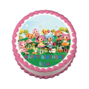 Sendbirthday Cake on Lalaloopsy Doll Edible Cake Topper Image Party Supply