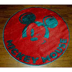 Mickey Mouse Winking Rug (33 Round)  