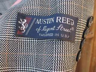 NWT AUSTIN REED B/W Houndstooth Plaid Skirt Suit 12  