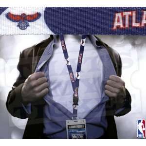  Atlanta Hawks NBA Lanyard with Ticket Holder   Blue 