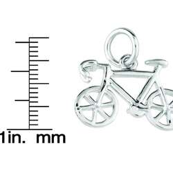 Sterling Silver Bicycle Charm  