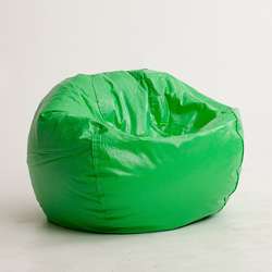 BeanSack Lime Vinyl Green Bean Bag Chair  Overstock