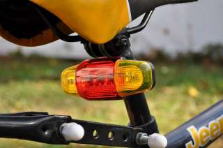 Bicycle High brightness 5 LED Warning Light Taillight   Multiple 
