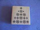 PENNY BLACK RUBBER STAMPS CRYSTAL TREE CHRISTMAS STAMP