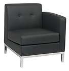 new modern modular black office lounge chair for guest reception