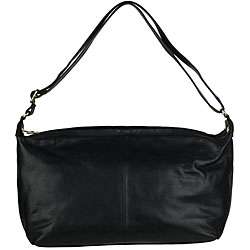 Made in Italy Cristian Leather Black Shoulder Bag  Overstock