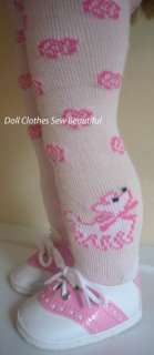 DOLL CLOTHES fits American Girl Pink Poodle Dog Tights  