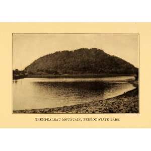  1924 Print Trempealeau Mountain Perrot State Park 
