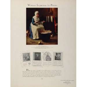   ROCKWELL Old Woman Candle Dipping GE   Original Print