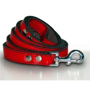  Top Dog 48 X 1 Red Leather Leash