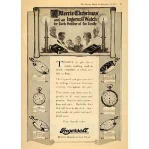  1923 Vintage Ad Ingersoll Pocket Watch Yankee Radiolite 