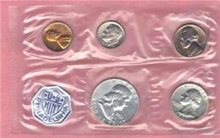 1961 Silver Proof Set   Original Envelope   Sealed Coins   Nice Set 