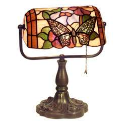 Tiffany Style Banker Butterfly Desk Lamp  Overstock