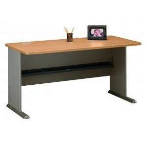 Bush Advantage Collection 60 Inch Desk in Light Oak by Furniture 