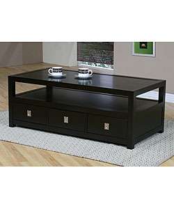 Norwich Three drawer Coffee Table  Overstock