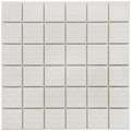 SomerTile 12x12 in Sicilia D 2 in White Porcelain Mosaic Tile (Pack of 