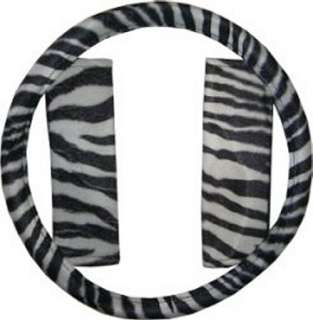 White Black Zebra Car SUV Truck Seat Covers & Accessories #5  