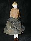 ANTIQUE CHINA DOLL BLOND HAIR ANTIQUE CLOTHING 12.5