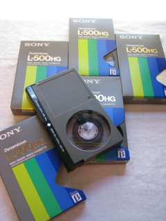 Sony Dynamicron L 500 Beta Video Cassette Tapes  