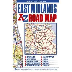  East Midlands a Z Road Map (Road Maps) (9781843486190 