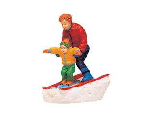 Lemax Village Collection Father & Son Skiing # 62169  