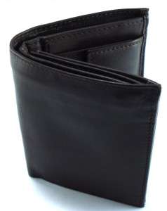 Genuine Just Leather Mens Wallet Card Holder Brown 040  