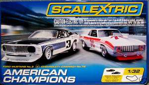 SCALEXTRIC C1232 T2 AMERICAN CHAMPION RACE SET WITHOUT THE CARS 1/32 