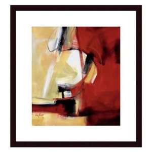  Movement in Red by Eva Carter Framed Wall Art, Black Metal 