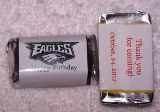 FOOTBALL BIRTHDAY CANDY WRAPPERS ANY AGE PERSONALIZED WITH FAVE TEAM 
