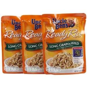 Uncle Bens Long Grain & Wild Ready Rice Pouch, 8.8 oz, 3 ct (Quantity 