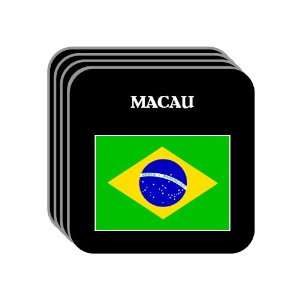  Brazil   MACAU Set of 4 Mini Mousepad Coasters 