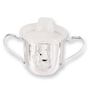  Silver plated Two Handle Duck Baby Cup: Jewelry