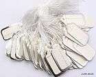 200 pcs Tie on Jewelry PRICE TAGS Silver Label T23