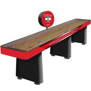 Nebraska Cornhuskers New Pro 12ft Shuffleboard Table  