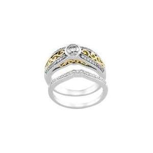    1/10 Ct Tw Wedding Band 14K White Gold Part Of Set Jewelry