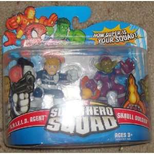    Marvel Superhero Squad shield agent & skrull soldier Toys & Games