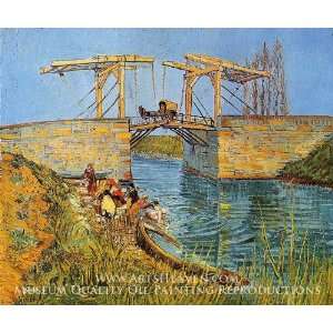    The Langlois Bridge at Arles with Women Washing