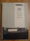 ReVox C221 Pro CD player Service Operating manual