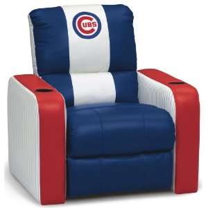  DreamSeat Chicago Cubs MLB Leather Recliner Sports 