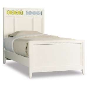 Lily Colors Panel Bed in Eggshell White   Full 